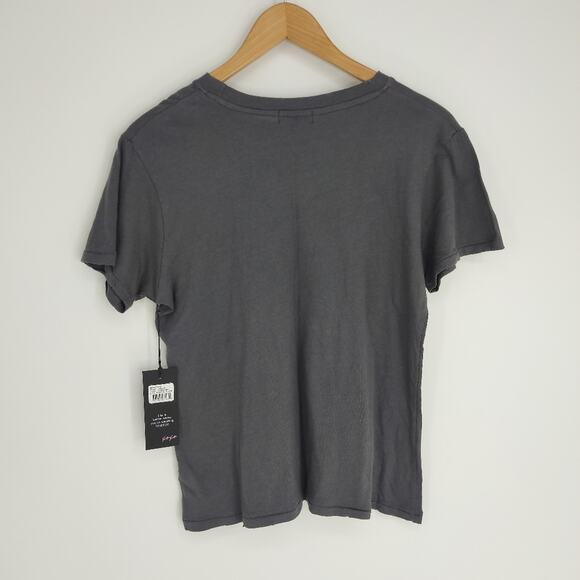 Wildfox NEW Grey Roomate Dog Tee Shirt Size Medium - Picture 6 of 10